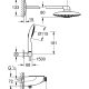 GROHE Rainshower System SmartControl Duo 360 sistema di doccia Bianco 3
