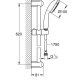 GROHE Vitalio Go 100 sistema di doccia Cromo 3