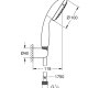 GROHE Vitalio Go 100 sistema di doccia Cromo 3