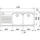 Franke Armonia AMX 621 Lavello sottopiano Rettangolare Acciaio inox 3