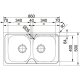 Franke Onda Line OLL 620-L Lavello sottopiano Rettangolare Acciaio inox 3