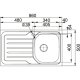 Franke OLX 611-L Lavello montato su piano Rettangolare Acciaio inox 3