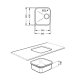 Smeg UM34RA2 lavello Lavello sottopiano Rettangolare Acciaio inossidabile/ottone PVD 3