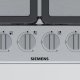 Siemens iQ300 EG6B5PB90 piano cottura Acciaio inox, Nero Da incasso 58 cm Gas 4 Fornello(i) 4