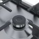 Siemens iQ300 EG6B5PB90 piano cottura Acciaio inox, Nero Da incasso 58 cm Gas 4 Fornello(i) 5