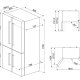 Smeg FQ60B2PE1 frigorifero side-by-side Libera installazione 541 L Bianco 3