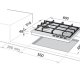 De’Longhi DLI 46 ASDV piano cottura Acciaio inox Da incasso 60 cm Gas 4 Fornello(i) 3