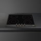 Smeg Cortina SI764AOM piano cottura Antracite Da incasso 60 cm Piano cottura a induzione 4 Fornello(i) 7