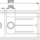 Franke BFG 651 Lavello montato su piano Rettangolare Fragranito 3