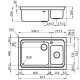Foster 1488 061 lavello Lavello montato su piano Rettangolare Acciaio inox 3