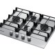 Samsung NA64H3010BS Acciaio inox Da incasso 56 cm Gas 4 Fornello(i) 3