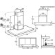 Electrolux KFTB19X Cappa aspirante a parete Acciaio inox 740 m³/h 11