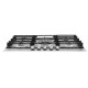 Whirlpool GMW7552/IXL Nero, Acciaio inox Da incasso 73 cm Gas 5 Fornello(i) 3