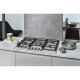 Whirlpool GMW7552/IXL Nero, Acciaio inox Da incasso 73 cm Gas 5 Fornello(i) 9