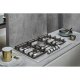 Whirlpool GMW7552/IXL Nero, Acciaio inox Da incasso 73 cm Gas 5 Fornello(i) 11