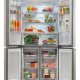 Haier Cube 90 Serie 5 HTF-540DP7 frigorifero multi-door Libera installazione 528 L F Platino, Acciaio inossidabile 8