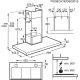AEG DBE5961HG Cappa a camino serie 9000 SilenceTech 90 cm 19