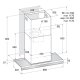 Hotpoint Ariston HLQB 9.8 LASI X/HA cappa aspirante Cappa aspirante a parete Nero, Acciaio inox 779 m³/h 3
