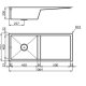 Foster Quadra 106.1V Lavello montato su piano Rettangolare Acciaio inox 3