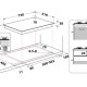 Ignis THK 751 W/IX/N IT Acciaio inox Da incasso 75 cm Gas 5 Fornello(i) 7