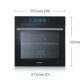 Samsung BQ2Q7G078 forno 65 L 1200 W Nero, Acciaio inox 3