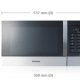 Samsung MW109MST forno a microonde Nero, Argento 28 L 1000 W 6