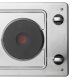 Hotpoint E320SKIX piano cottura Stainless steel Da incasso Piastra sigillata 2 Fornello(i) 4