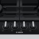 Bosch Serie 6 PCP6A6B90 piano cottura Nero Da incasso 60 cm Gas 4 Fornello(i) 5