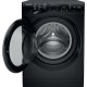 Hotpoint Ariston NSWM 743U BS UK lavatrice Caricamento frontale 7 kg 1400 Giri/min Nero 4