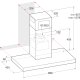 Hotpoint Ariston PHBS9.8CLTDK Cappa aspirante a parete Nero 713 m³/h 7