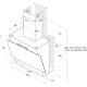 Hotpoint Ariston PHVP 6.4F AL K/1 Cappa aspirante a parete Nero, Metallico 384 m³/h 6