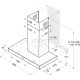 Hotpoint Ariston PHBS6.8FLTIX Cappa aspirante a parete Nero, Acciaio inox 757 m³/h 7