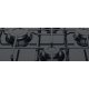 Hotpoint Ariston PCN 642 /H Nero Da incasso 59 cm Gas 4 Fornello(i) 4