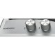 Hotpoint Ariston PCN 641 T/IX/H piano cottura Nero, Acciaio inox Da incasso 59 cm Gas 4 Fornello(i) 3