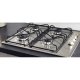 Hotpoint Ariston PAN 642 IX/H Nero, Acciaio inox Da incasso 58 cm Gas 4 Fornello(i) 3