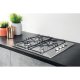 Hotpoint Ariston PAN 642 IX/H Nero, Acciaio inox Da incasso 58 cm Gas 4 Fornello(i) 4