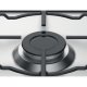 Hotpoint PCN 752 U/IX/H piano cottura Nero, Acciaio inossidabile Da incasso 73 cm Gas 5 Fornello(i) 4