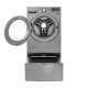 LG F2K2CHK2T/F70E1UDNK1 lavatrice Caricamento frontale 17 kg 1100 Giri/min Metallico 4