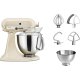 KitchenAid 5KSM175PSBAC sbattitore Sbattitore con base 330 W Crema, Acciaio inox 3