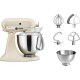 KitchenAid 5KSM175PSBAC sbattitore Sbattitore con base 330 W Crema, Stainless steel 3