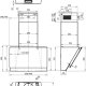 Gorenje WHI649EXBG Cappa aspirante a parete Argento, Acciaio inox 608 m³/h 6