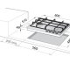De’Longhi IF 46 ASV SP N piano cottura Acciaio inox Da incasso 58 cm Gas 4 Fornello(i) 3