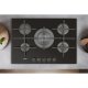 Whirlpool GOWL 728/NB piano cottura Nero Da incasso Gas 5 Fornello(i) 6