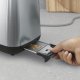 Electrolux E3T1-3ST tostapane 2 fetta/e 800 W Nero, Acciaio inox 9
