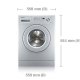 Samsung WF7602NAW lavatrice Caricamento frontale 6 kg 1200 Giri/min Bianco 3