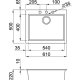 Elleci LVQ11090BSO lavello Vitrotek 3