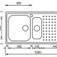 CM Punto plus 100 x 50 2V Lavello ad incasso Rettangolare Acciaio inox 3