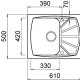 Elleci Living 125 79 Lavello montato su piano Rettangolare Metaltek 3