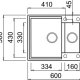 Elleci Easy 150 40 Lavello montato su piano Rettangolare Granitek 3