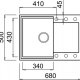 Elleci Easy 135 70 Ghisa Lavello montato su piano Rettangolare Metaltek 3